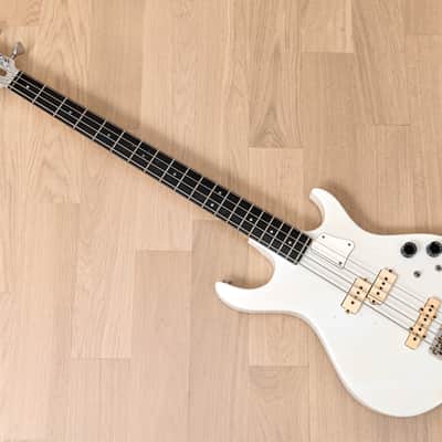 1981 Kramer DMZ 5000 Vintage Aluminum Neck PJ Bass, White image 11
