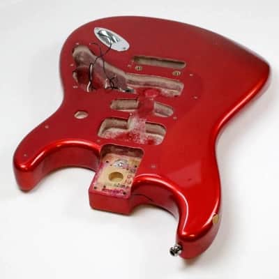 2002 Vintage Fender Stratocaster American Standard Crimson Red BODY USA image 19