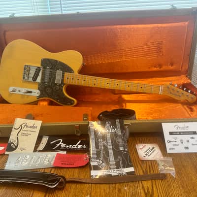 Fender American Vintage Reissue 52 Hot Rod Telecaster with Glaser B BENDER, VELVET HAMMER PICKUPS and Hardshell Case *Ready for Broadway* Late 2000’s - Butterscotch image 1
