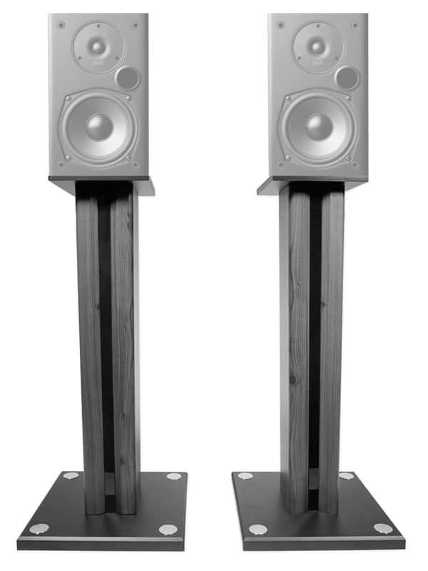 Pair 26" Bookshelf Speaker Stands For Polk Audio T15 Bookshelf Speakers image 1