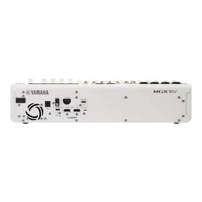 Yamaha MGX16V W 22-Channel Digital Mixing Console with HDMI-USB 4K Video Capture and Pair of DBR10 10-Inch 700W Powered Speakers (White Video Bundle) image 4