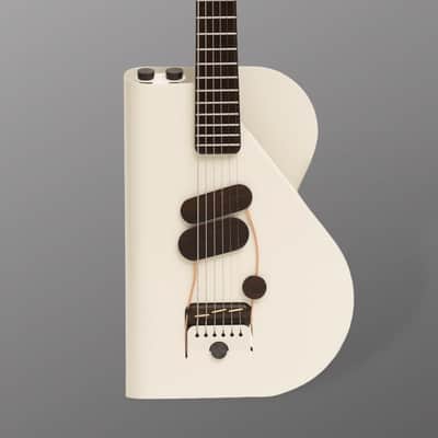 Verso Orbit Baritone - 2024 - Oyster White - Sheet Metal Body w/ freely adjustable Magnetic Pickups SC1 Neck & HB2 Bridge - NEW. (Authorized Dealer) image 4