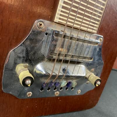 Vintage 1940's Electromuse "Canoe Paddle" Lap Steel Guitar with Original Case image 4