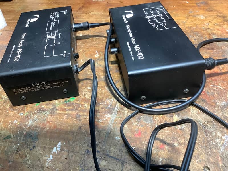 Nakamichi MX-100 Microphone Mixer + PS 100 Power supply | Reverb