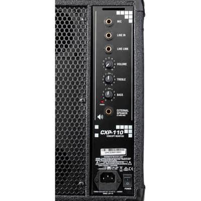 LANEYCONCEPT CXP-110 active stage monitor 65W 10" Powered Monitor wedge with Floor or Pole stand operation image 3