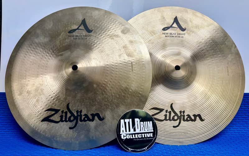 Zildjian 14" A Series New Beat Hi-Hat Cymbals (Pair) 2013 - Present - Traditional - NOS- 916 Grams Top / 1379 Grams Bottom image 1