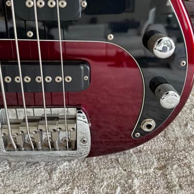 G&L Series SB-2 Bass with Maple Fretboard Mid 1995 - Fullerton Red image 5