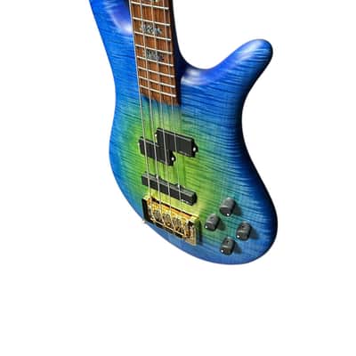 Spector USA NS-2, Custom Matte Green-Blue Burst w/ Haz-Lab / 1.5 Nut *On Order, ETA Nov. 2026 image 4
