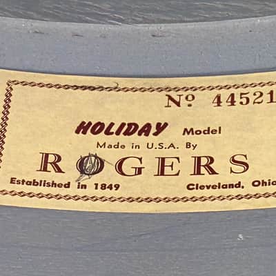 Vintage Rogers Drum Kit 12/16/20/14 Snare - White Marine Pearl image 25