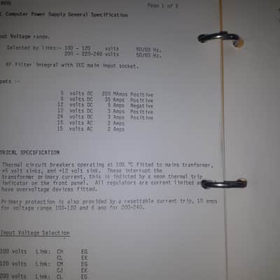 Service Mamual for Solid State Logic Master Studio System Computer 1982-85 image 20