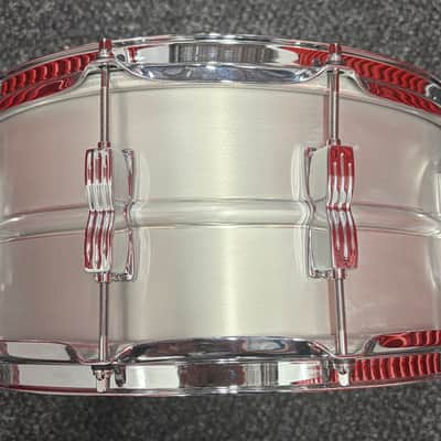 Ludwig Acrolite 6.5"x14" P86 throwoff snare drum - Aluminum image 4