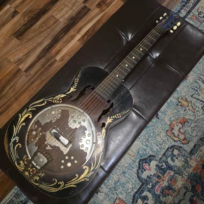 1930s Harmony-Built Del Oro Fauxbro w/ Case image 6