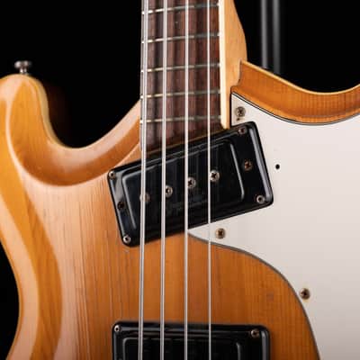 Vintage 60's Mosrite Joe Maphis Bass Natural With OHSC image 5