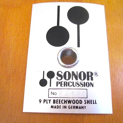14" x 10" SONOR Beechwood Tom Drum - Vintage image 13