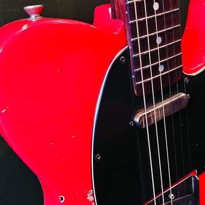 Belle Guitars Teg Custom, Fiesta red - medium relic image 8