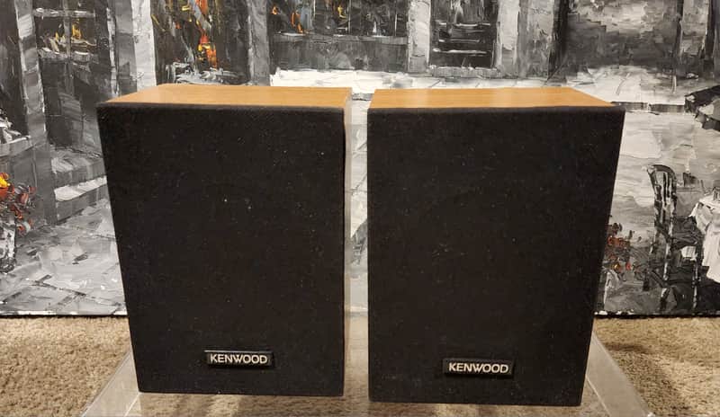 Kenwood Vintage Kenwood Full Range Shelf Speakers LSK 02S 80s