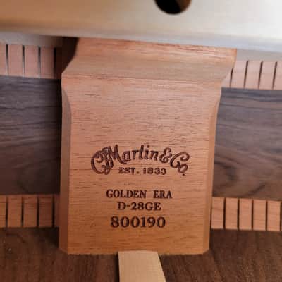 Martin D-28GE 2001 Near Mint Golden Era Limited Edition Brazilian Rosewood- Natural image 24