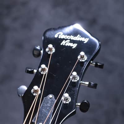 Recording King RR-36-VS Maxwell Roundneck Resonator Gloss Sunburst Guitar image 20