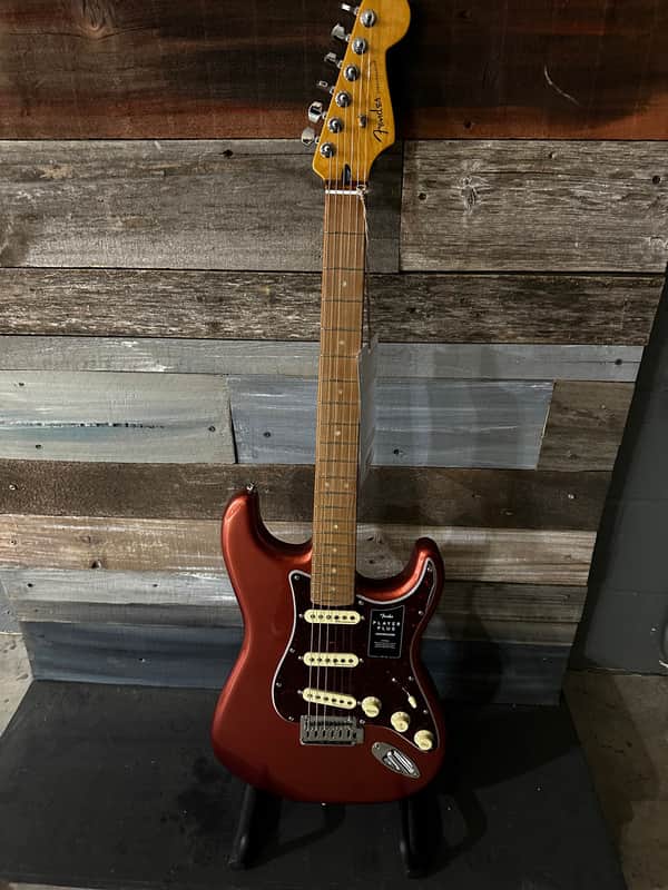 Fender Player Plus Stratocaster Aged Candy Apple Red image 1