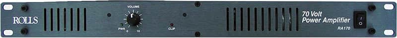 Rolls RA170 70-Volt/70 Watt Power Amplifier,Black image 1