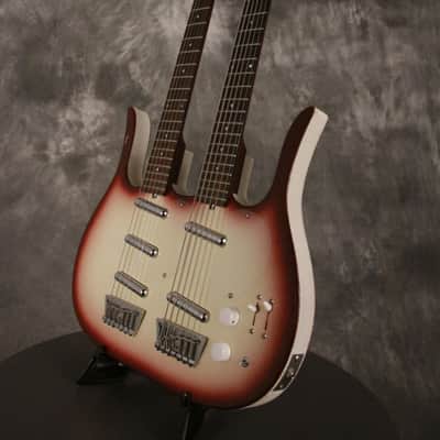Jerry Jones Neptune Longhorn Doubleneck 6 string guitar and Bass 6 1990s image 4