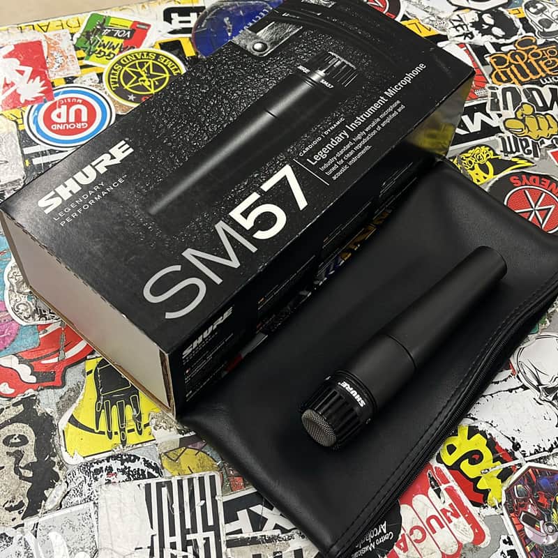 Shure SM57 Cardioid Dynamic Microphone 1984 - Present - Black image 1