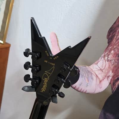 DIMEBAG DARRELL'S LAST GUITAR - Pantera Artist Prototype Dean Dime Razorback Stealth USA Custom Shop from Vinnie Paul estate signed COA D3 Dimebag Darrell Artist Owned Washburn Rare Era! image 3