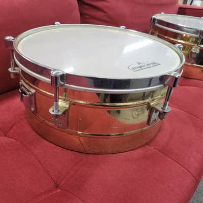 Latin Percussion Matador Series 14/15" Brass Timbales - Brass/Chrome image 7