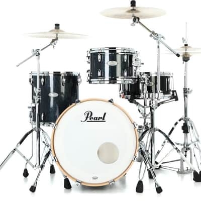 Pearl Music City Custom Masters Maple Gum 3-piece Shell Pack - Black Onyx Sparkle image 1