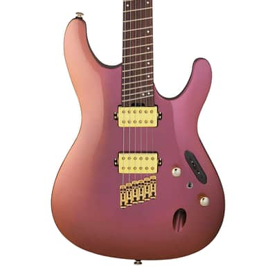 Used Ibanez SML721RGC S Axe Design Lab MS Guitar - Rose Gold Chameleon image 1