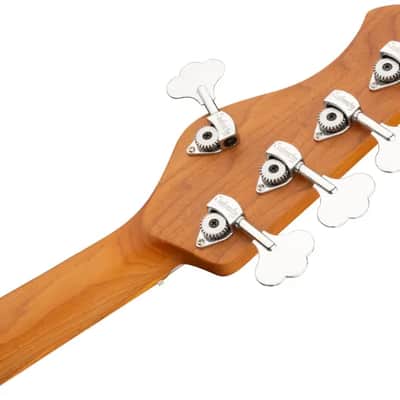 Sadowsky MetroExpress 21-Fret Hybrid P/J Bass, Morado Fingerboard, 5-String - Solid Candy Apple Orange Metallic High Polish image 8
