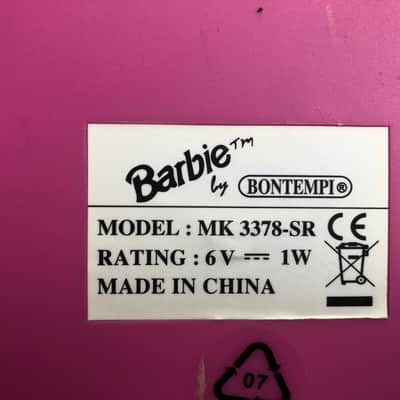 Bontempi Barbie Keyboard heavy circuit bent super RARE by Bogus Noise 2000´s Pink image 5