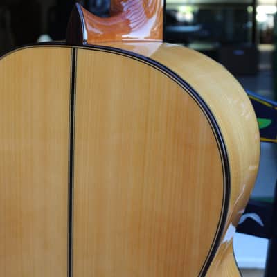Flamenco Guitar Juan Montes Rodriguez Cypress + Hardcase Blanca image 9