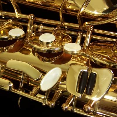 Antigua TS4240LQ, Powerbell, Professional Tenor Saxophone, Ribbed Construction Laquer Gold image 7