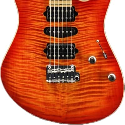 Suhr Modern Plus Electric Guitar, Roasted Maple Fingerboard, Fireburst image 2