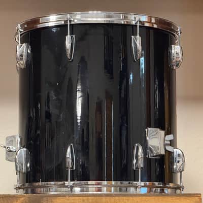 1986 Yamaha 8000 Tour Custom Piano Black Lacquer 12/13/16/22 Drum Kit image 13