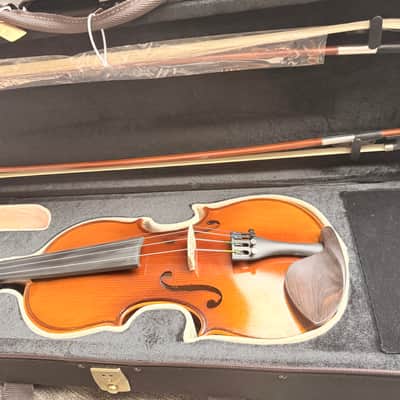 Handmade 4/4 Violin Outfit - Flamed Maple Back ,Spruce Top, Bow&Case image 25