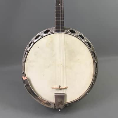 Vintage Gretsch Brooklyn NYC 4-String Broadkaster Irish Tenor Banjo Pre-War 1930s-40s Original Folk Americana image 10