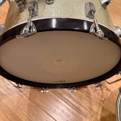Vintage 60's Ludwig Maple 3-Piece 13/16/22 Drum Kit Set in Silver Sparkle (Rm4) image 13