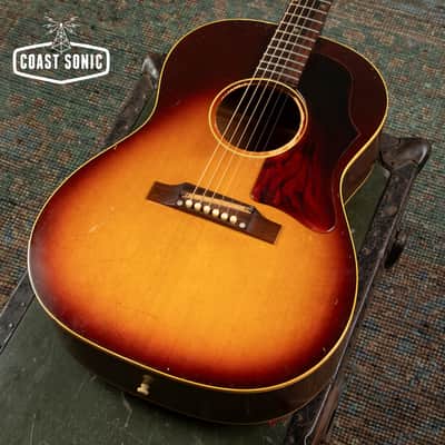 1967 Gibson LG-1 Acoustic Guitar with original Chipboard Alligator Case image 7