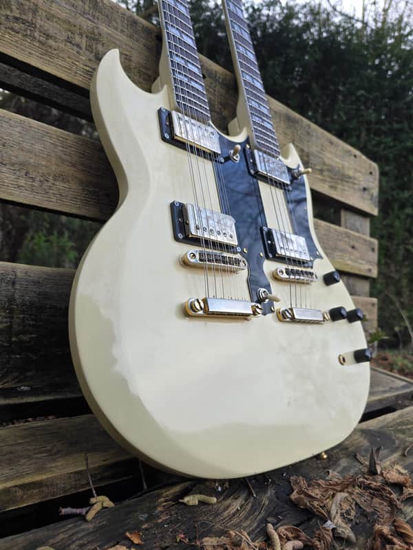 Ibanez 2402DX-WH Double Cutaway Double Neck 1974 - 1977 - White Bild 1