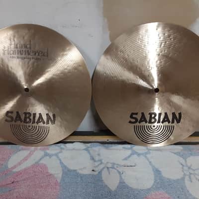 Sabian 14" HH Hand Hammered Regular Hi-Hat Cymbals (Pair) 1992 - 1998 - Natural image 1