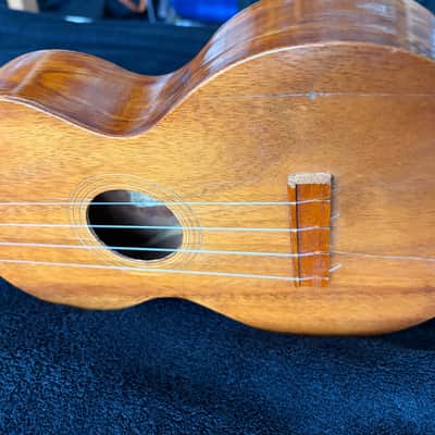 Extremely Rare Jonah Kumalae Hawaiian Solid Koa Soprano Ukulele with Cigar Label image 24