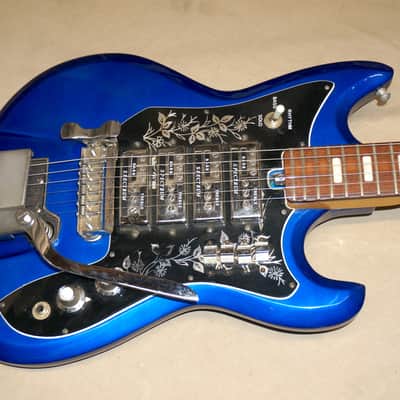 Teisco Del Rey ET-440 et440 Spectrum 4 Electric Guitar MIJ Made In Japan Vintage Blue image 2