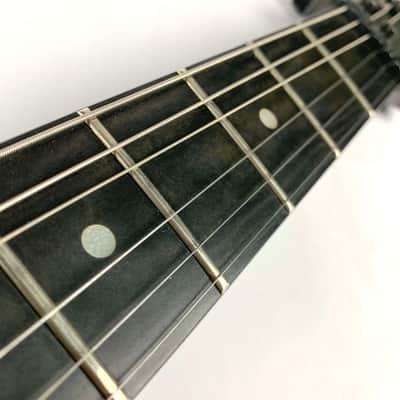 Alvarez Dana Scoop 1990s - Green Graphic Metal art Modulus Graphite neck, and Original Alvarez hardshell case and hang tag! image 3