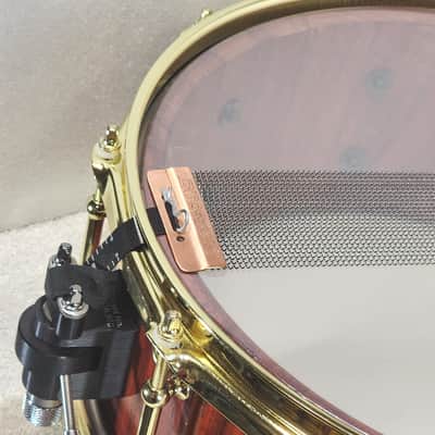 JT Custom Drums 14x5.5" Solid Padauk Stave Snare 2022 Natural image 14