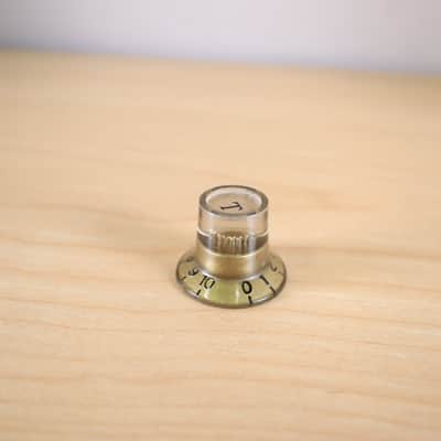 1960's Univox Teisco Guyatone Conrad - Single Gold Tone Guitar Knob image 8