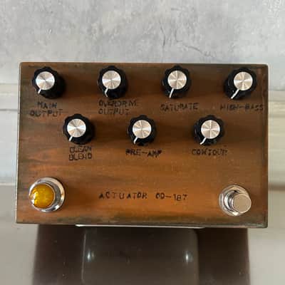 Industrialectric Actuator OD-187 Germanium Overdrive Fuzz Guitar/Bass Effect Pedal Rust image 1