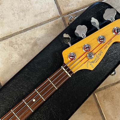 1995 Fender American Standard Jazz Bass Crimson Burst image 7