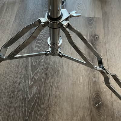 DW DWCP9900 9000 Series Heavy Duty Double-Braced Dual Tom Stand 2010s - Chrome image 3